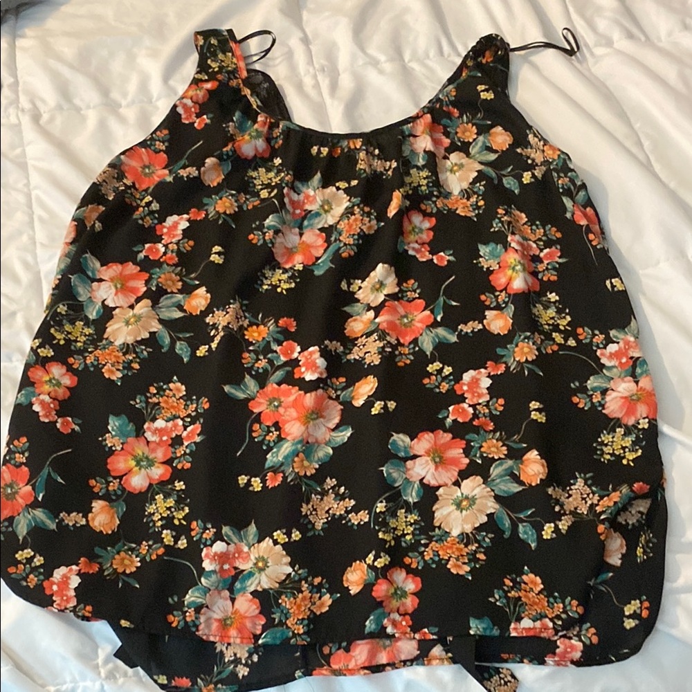 Floral Sleeveless Top